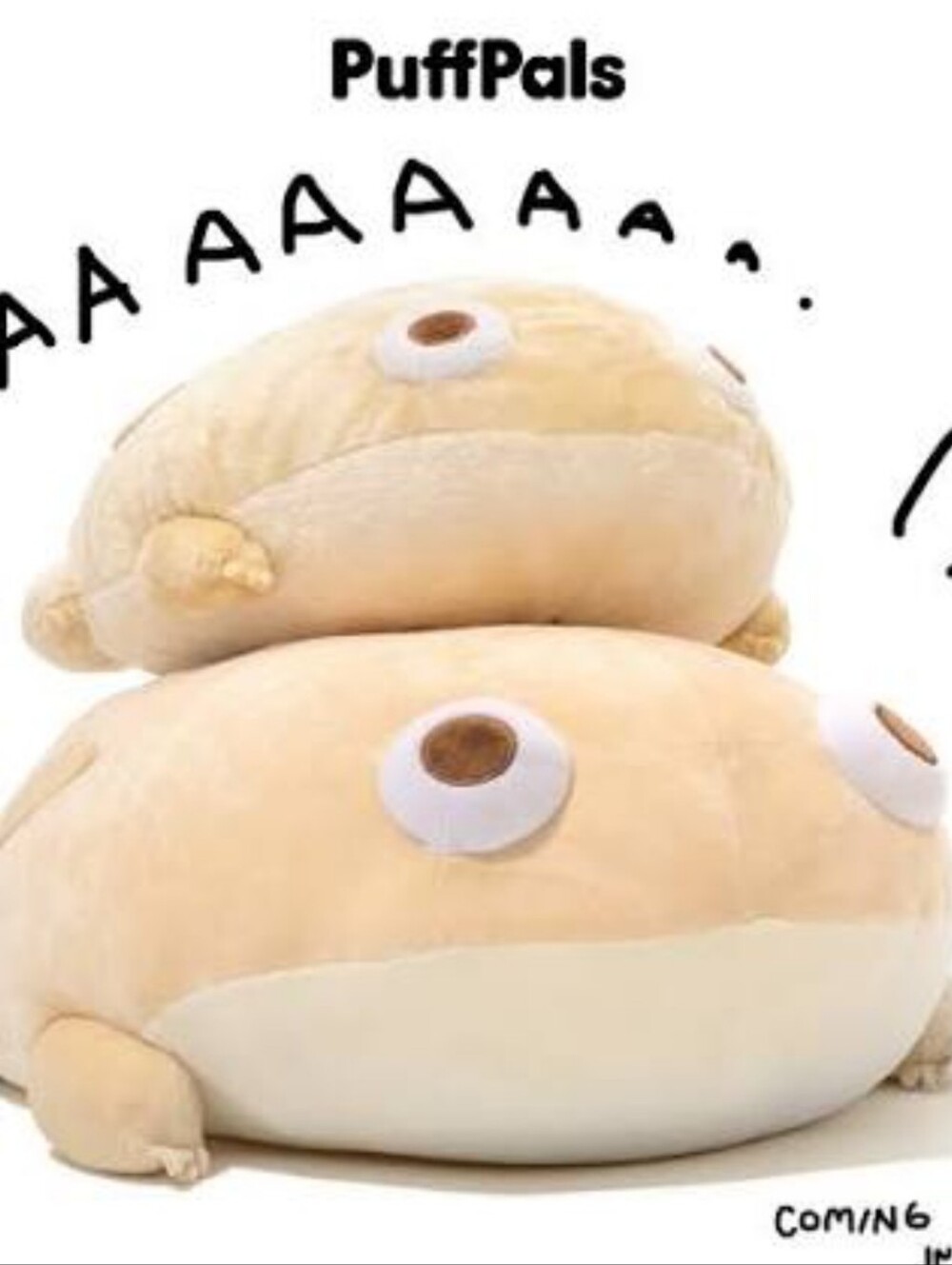 Fluffnest Puffpals Mega Ham Frog Plush